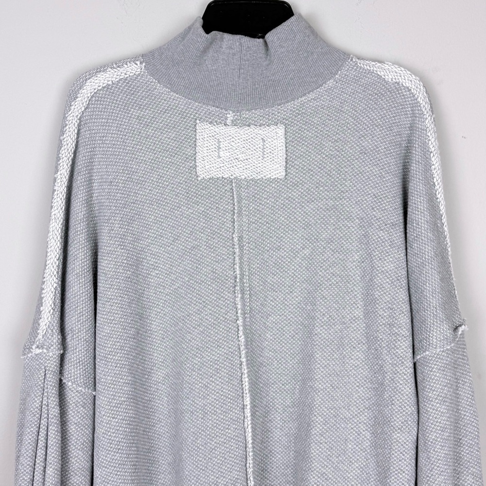 We The Free  Wonderful Pullover Sweater Slouchy Oversized Heather Gray  Large - Picture 11 of 16